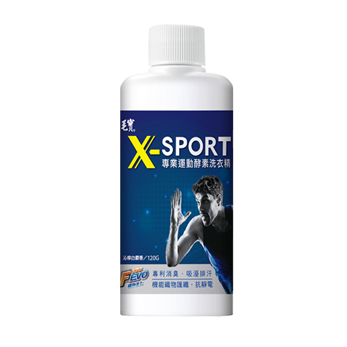 【毛寶】X-SPORT專業運動酵素洗衣精 _沁檸白麝香120g
